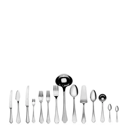 Mepra Flatware Set With H/h Knives (configuration S) - 113 Pieces - Stainless Steel In Silver