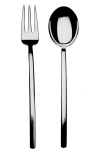 Mepra Fork & Spoon Serving Set In Silver