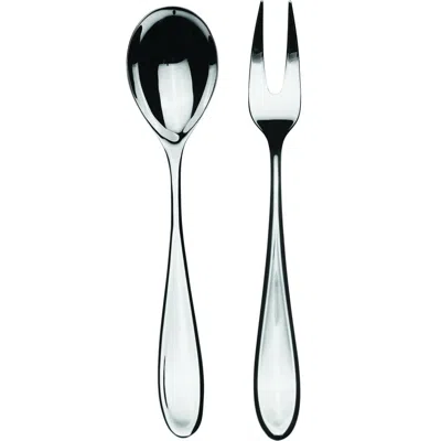 Mepra Forma Serving Set In Silver