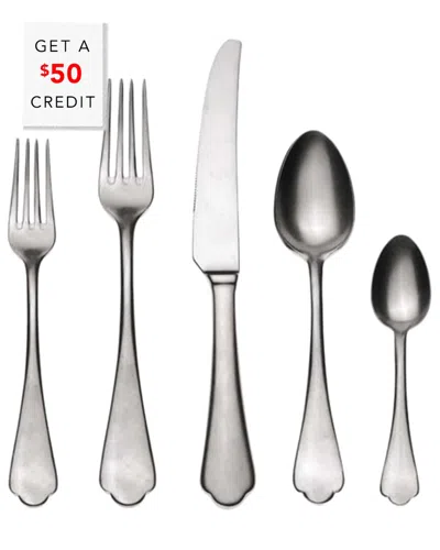 Mepra Full Serving 7pc Set With $50 Credit In Silver