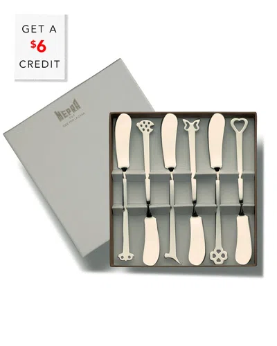 Mepra Gift Box 6pc Butter Spreaders With $6 Credit In Multi
