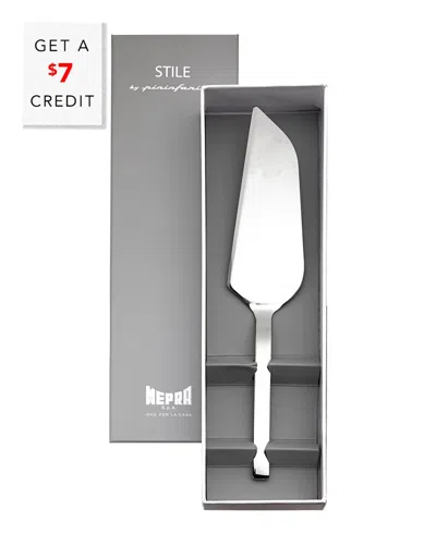 Mepra Gift Box Cake Server With $7 Credit In Silver
