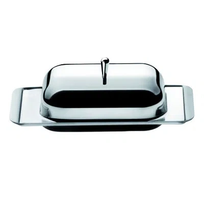 Mepra Giotto 18/10 Stainless Steel Butter Dish In Silver