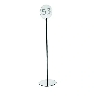 Mepra Giotto 18/10 Stainless Steel Table Number Stand In Silver