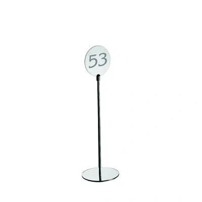 Mepra Giotto 18/10 Stainless Steel Table Number Stand In Silver