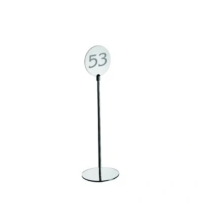 Mepra Giotto 18/10 Stainless Steel Table Number Stand In Silver