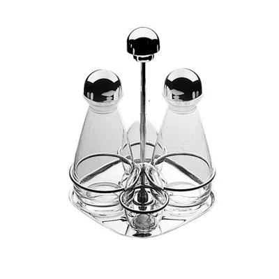 Mepra Giotto Cruet Set In Silver