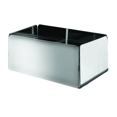 Mepra Giotto Fruit Bowl, L: 13" W: 10-1/5" H: 7-7/8" In Silver