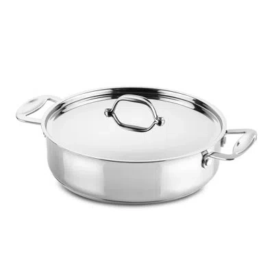 Mepra Glamour Diamond 18/10 Stainless Steel Non-stick Frying Pan In Silver
