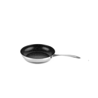Mepra Glamour Diamond 18/10 Stainless Steel Non-stick Frying Pan In Silver