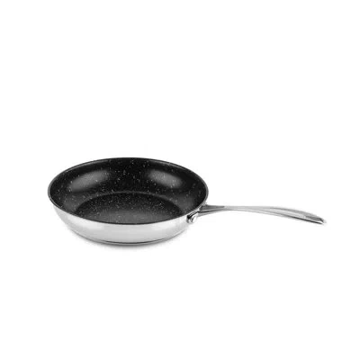 Mepra Glamour Stone 18/10 Stainless Steel Non-stick Frying Pan In Silver