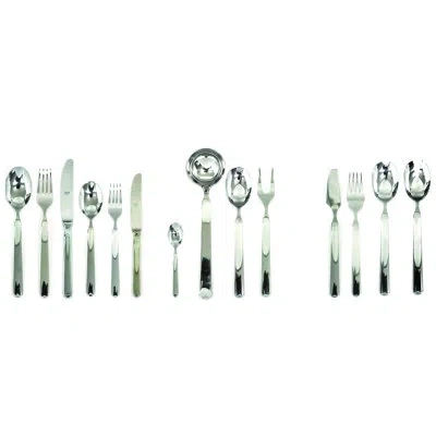 Mepra Goccia Flatware Set (configuration P) - 113 Pieces - Stainless Steel