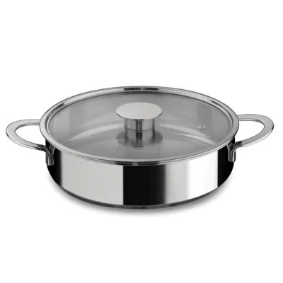 Mepra Gourmet 18/10 Stainless Steel Non-stick Frying Pan In Silver
