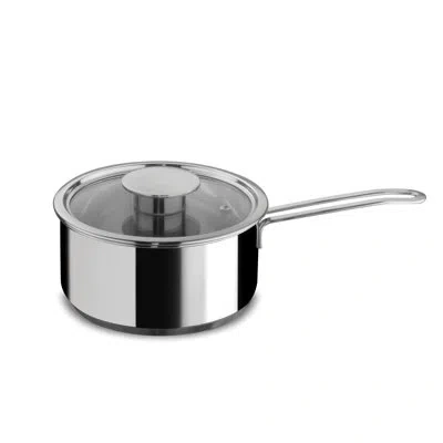 Mepra Gourmet 3 Quarts 18/10 Stainless Steel Saucepan In Silver