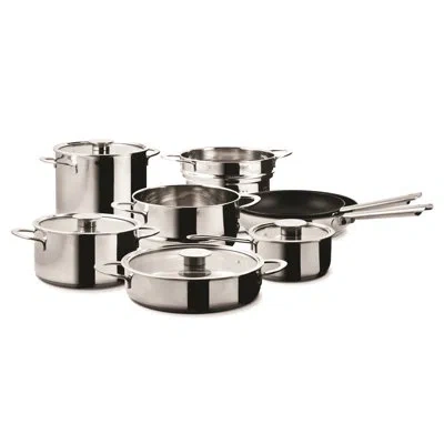 Mepra Gourmet Kitchen Set - 9 Pieces - Stainless Steel In Silver