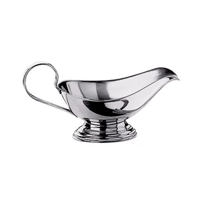 Mepra Gravy Boat; Aladino C: 10-1/8 Oz. In Silver