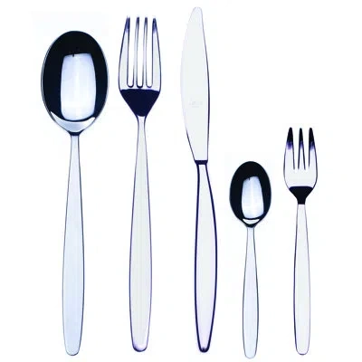 Mepra Immagina Flatware Set With Cake Forks - 30 Pieces - Stainless Steel