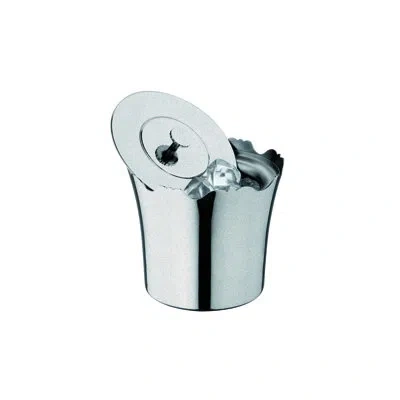 Mepra Insulated Ice Bucket With Lid Dolce Vita Pewter D: 5-1/2" H: 5" C: 24 Oz. In Silver