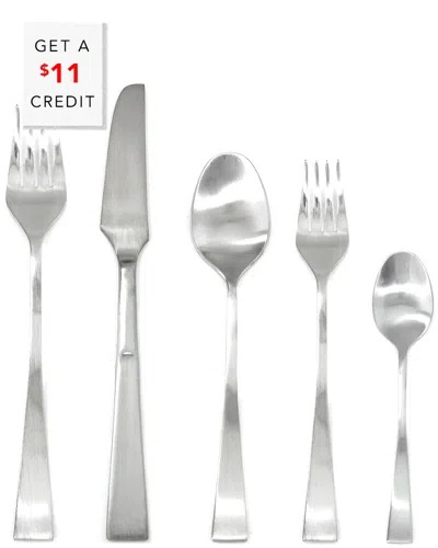 Mepra Italia 5pc Flatware Set With $11 Credit In Silver