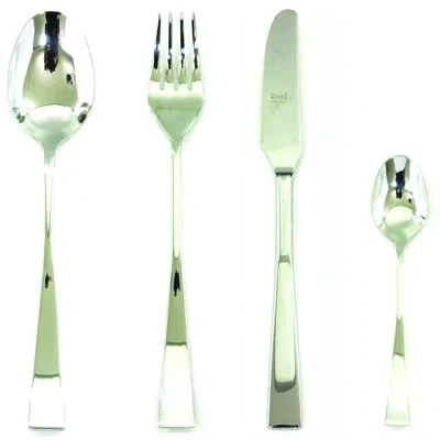Mepra Italia Flatware Set - 24 Pieces - Ice In Silver