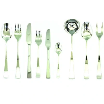 Mepra Italia Flatware Set - 39 Pieces - Ice In Silver