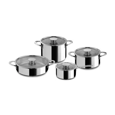 Mepra Kitchen Set - 8 Pieces - Stainless Steel In Silver