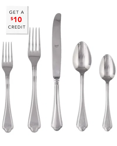 Mepra Leonardo 5pc Cutlery Set With $10 Credit In Silver
