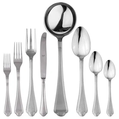 Mepra Leonardo Flatware Set - 43 Pieces - Stainless Steel