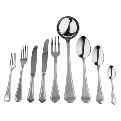 Mepra Leonardo Flatware Set - 75 Pieces - Stainless Steel