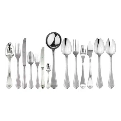 Mepra Leonardo Flatware Set (configuration P) - 113 Pieces - Stainless Steel