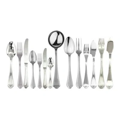 Mepra Leonardo Flatware Set With H/h Knives - 113 Pieces - Stainless Steel