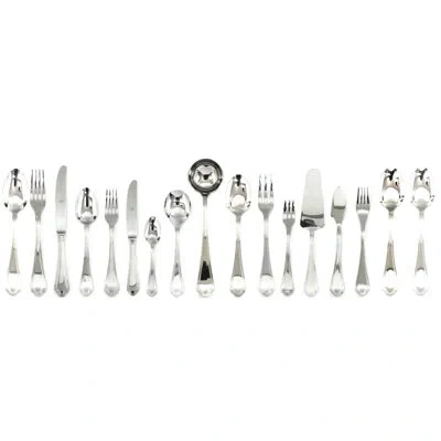 Mepra Leonardo Flatware Set With H/h Knives - 126 Pieces - Stainless Steel