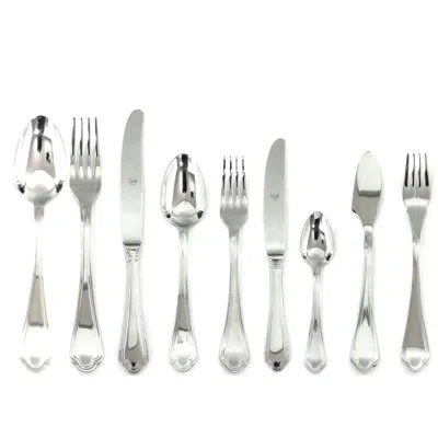Mepra Leonardo Flatware Set With H/h Knives - 54 Pieces - Stainless Steel