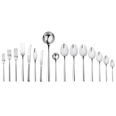 Mepra Levantina Flatware Set - 126 Pieces - Ice In Silver