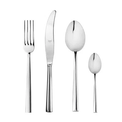 Mepra Levantina Flatware Set - 24 Pieces - Ice In Silver