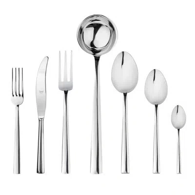 Mepra Levantina Flatware Set - 51 Pieces - Ice In Silver