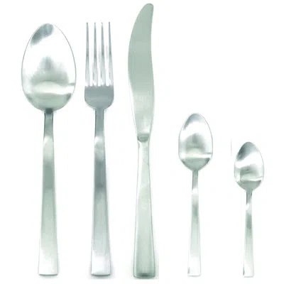 Mepra Levantina Flatware Set With Moka Spoons - 30 Pieces - Stainless Steel In Ice
