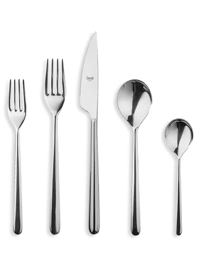 Mepra Linea 5-piece Cutlery Set In Silver