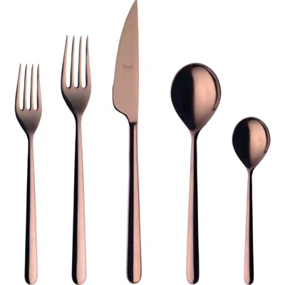 Mepra Linea 5-piece Place Setting In Brown
