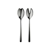 Mepra Linea Black Gold Salad Serving Set In Black Gold