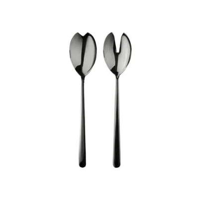 Mepra Linea Black Gold Salad Serving Set