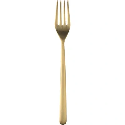 Mepra Linea Dessert Fork - 12 Pieces In Ice Oro