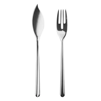 Mepra Linea Flatware Fish Set - 24 Pieces - Bronze In Silver