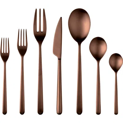 Mepra Linea Flatware Set In Brown
