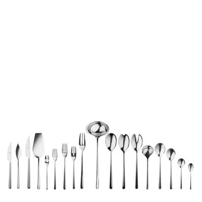 Mepra Linea Flatware Set - 151 Pieces - Ice In Silver