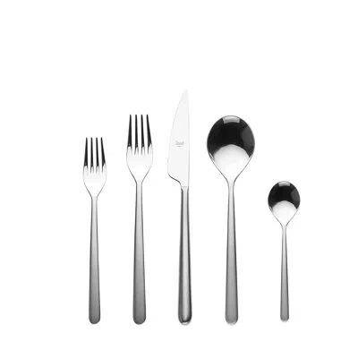 Mepra Linea Flatware Set - 5 Piece - Stainless Steel