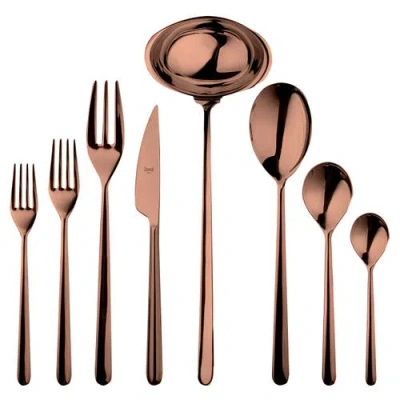 Mepra Linea Flatware Set In Gold