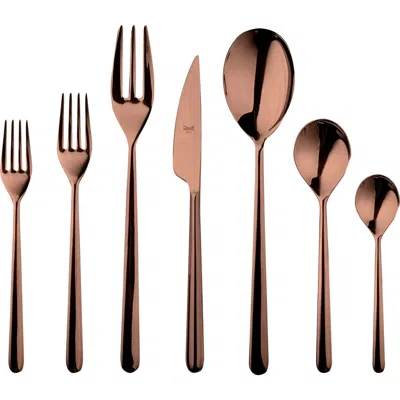 Mepra Linea Flatware Set In Brown