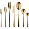 Mepra Linea Flatware Set In Gold