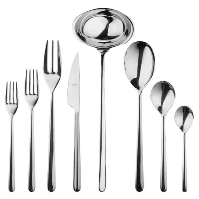 Mepra Linea Flatware Set In Silver